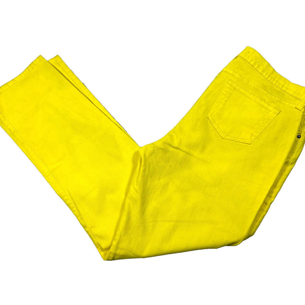 Aphrodite Mens Jeans 3XL Yellow Denim Baggy Y2K Grunge USA Made Vintage Streetwe